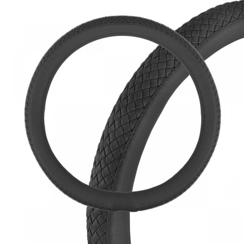 Оплетка руля XL 41-42 см экокожа черная Modern-5 (SKYWAY)