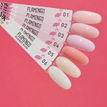 Nik Nails Rubber Base Flamingo №04, 8мл.
