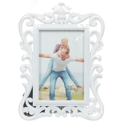 Фоторамка фото 10х15 см, бел, Вензеля, JC-11870/313388