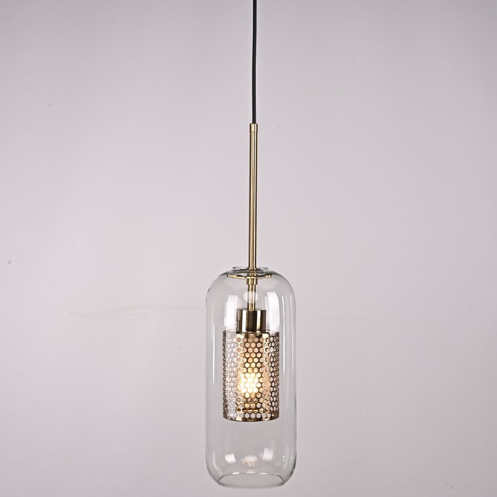 Подвесной светильник CATCH F cylinder brass D12