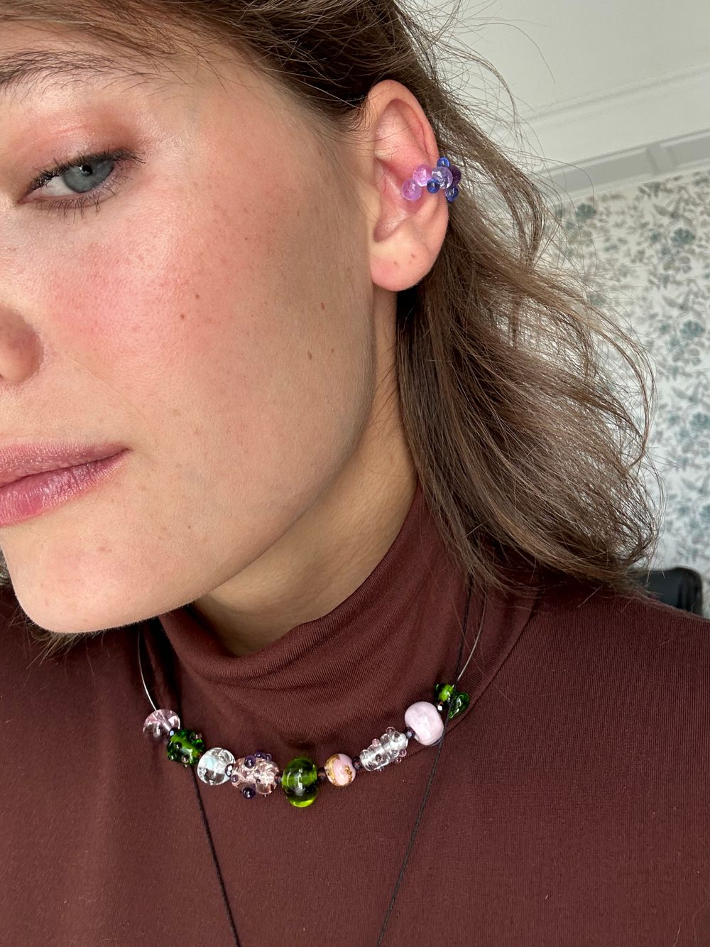 Колье Ассорти, стекло