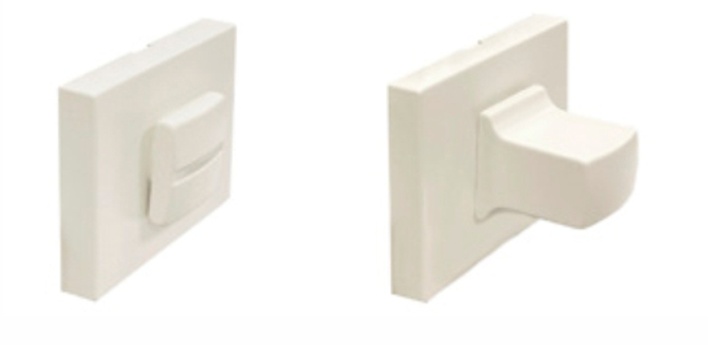 Завертка Комит WC на розетке RO80, цвет белый матовый ЦАМ (гарантия - 12 месяцев)