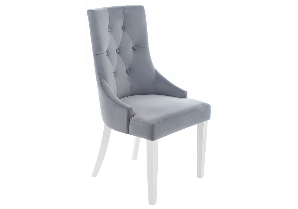 Стул Elegance white / grey