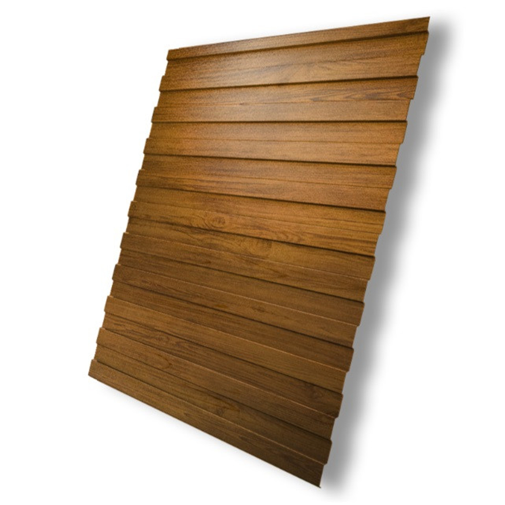 Профнастил С8 Grand Line Colority Print Elite 0,45 мм Golden Wood Twin Color