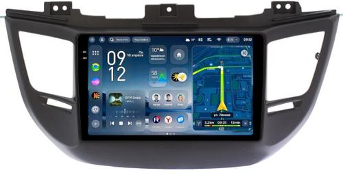 Магнитола для Hyundai Tucson 3 2015-2018 (без штатной КЗВ, рамка черная) - Teyes CC4-PRO монитор 9.5" 2K QLED на Android 13, Быстрейшая, Snapdragon 778G, ИИ, CarPlay, DSP, 4G SIM-слот