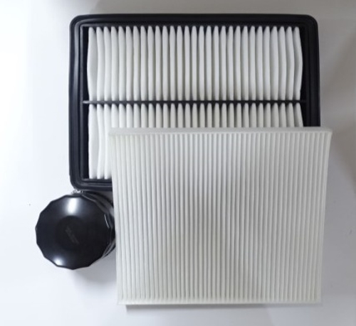 Комплект фильтров Kia Optima Hyundai Sonata 2.4 (воздуш. + масл.+ салон.) (Carville Racing)