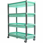 Этажерка 4-х секционная универсальная узкая «Флер», 47.5*22.5*63