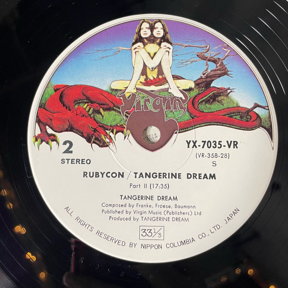 Винтажная виниловая пластинка LP Tangerine Dream Rubycon (Japan 1975) (Obi)