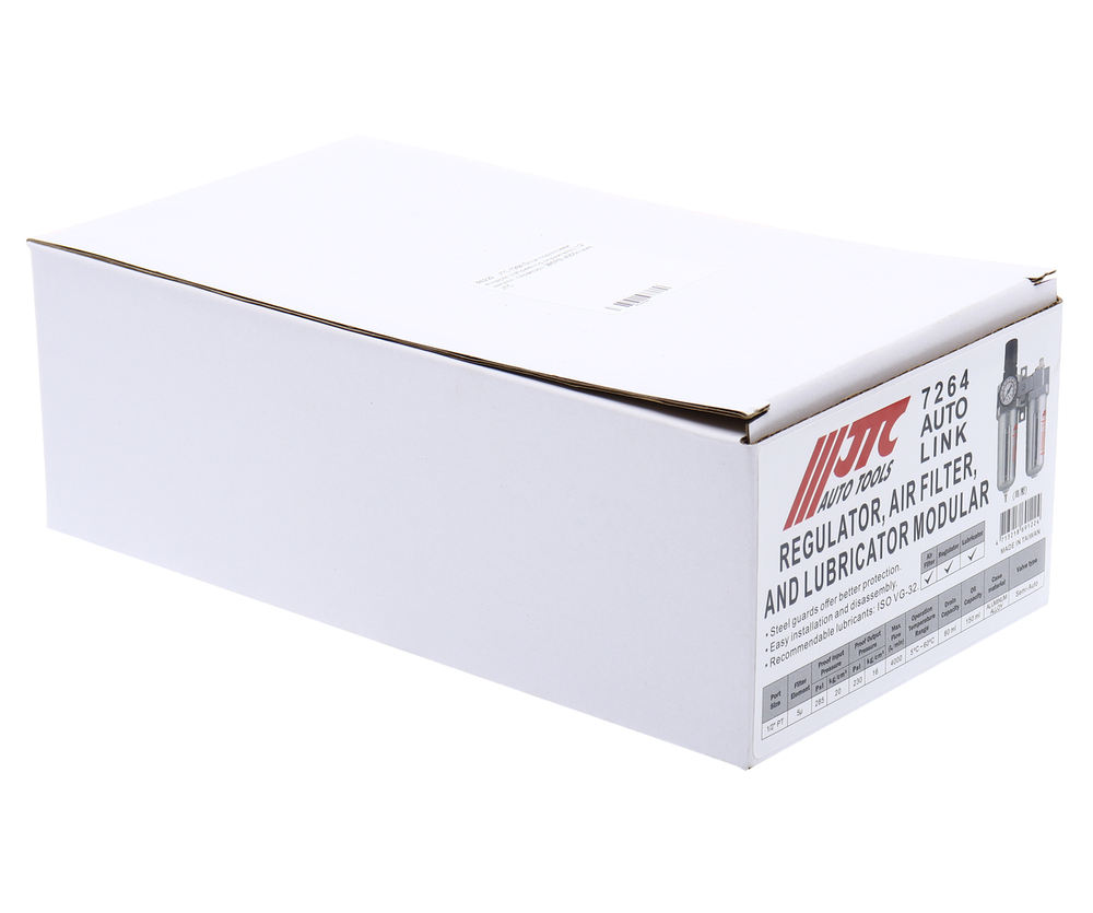 Блок подготовки воздуха (лубрикатор,осушитель) 1/2” металл. переключ. 285PSI 4000л/мин. JTC