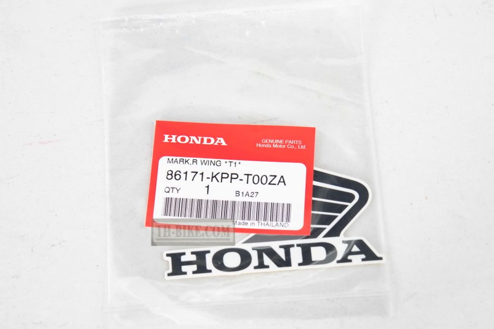 86171-KPP-T00ZA. MARK, R. WING *TYPE1*. Sticker Honda CBR125-150-250