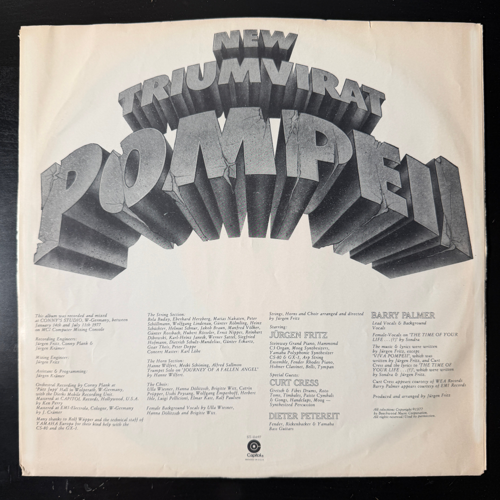 Triumvirat ‎– Pompeii (Канада 1977г.)Т