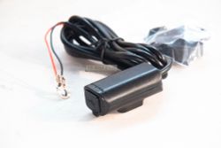 USB charger, slim, 1 slot, Fast charge. Handlebar/10mm Mirror mount. Motowolf