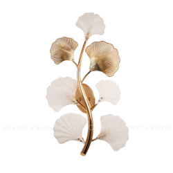 Бра Cloyd POLYNESIA W7 / выс. 77 см - стекло, керамика - золото (арт.20112)