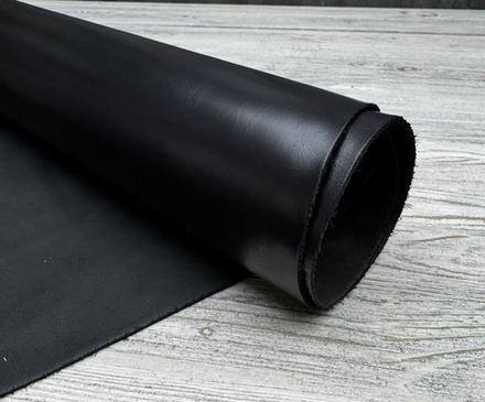 Monteria Satin Nero (1,4-1,6 мм), цв. Черный, натуральная кожа