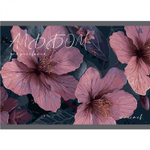 Альбом для рисования 28,5 *19,0 см., 12л., Alingar, на скрепке, мелованный картон (стандарт), 100 г/м2, "Цветы", 4 дизайна в пленке т/у