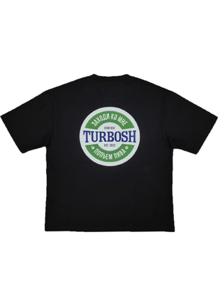 Футболка Turbosh x Диско Клуб "Пиво" черная