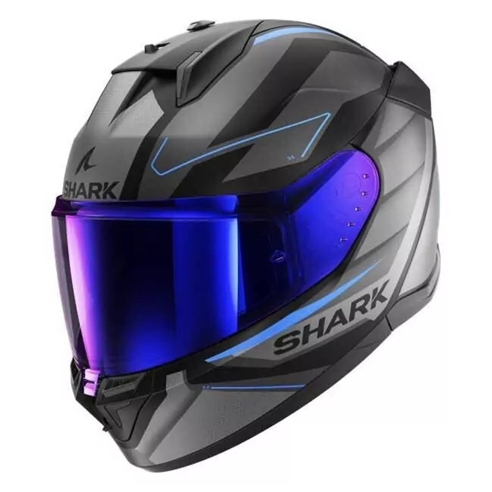 Шлем интеграл Shark D-SKWAL 3 SIZLER Black/Anthracite/Blue, XL