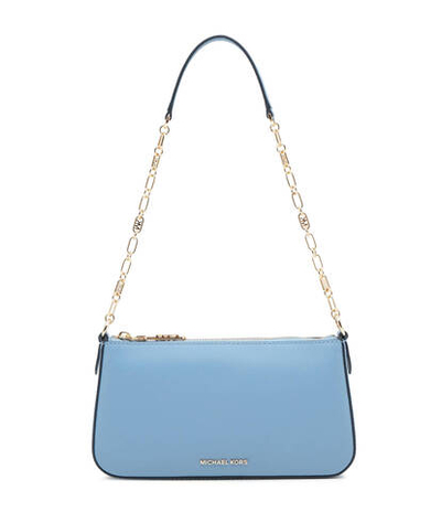 Кожаная Наплечная сумка Michael Kors - голубой(32H3G8EW6L)