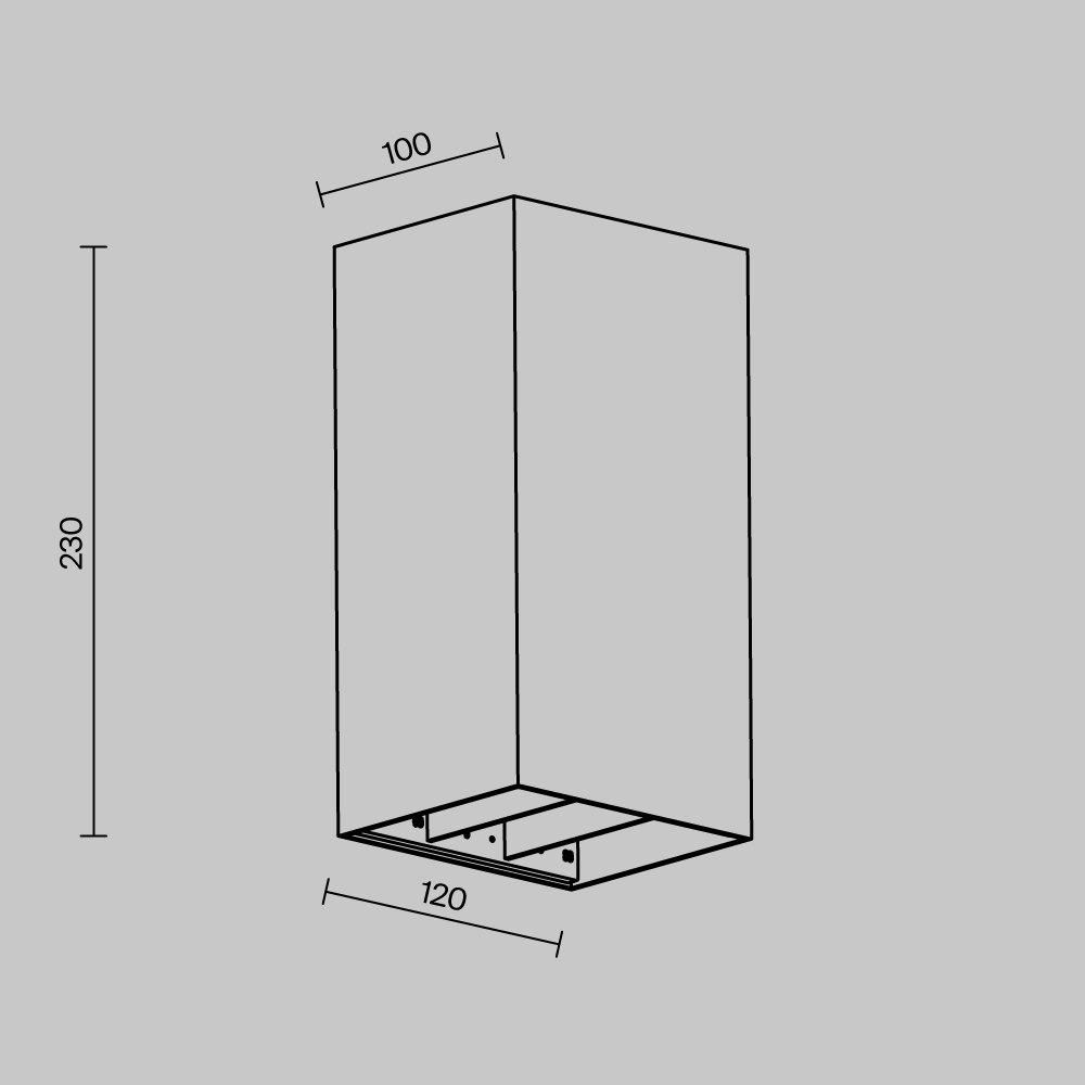 Уличный настенный светильник Outdoor O525WL-L20B3K