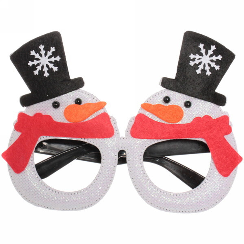 Очки карнавальные «Забавный снеговик»