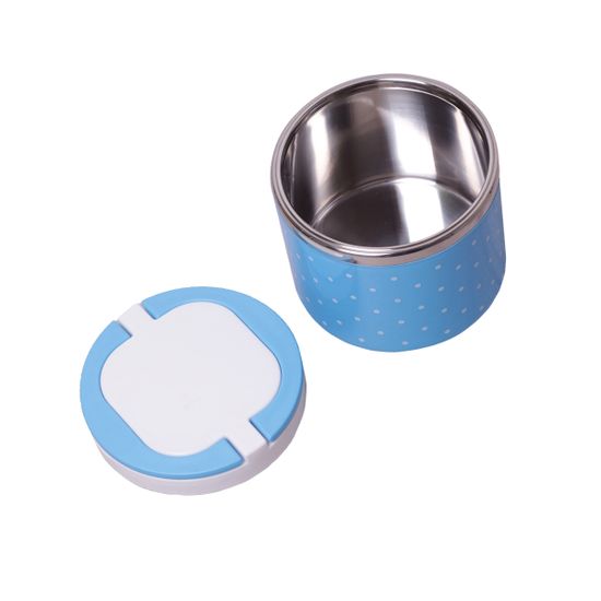 Ланч-бокс круглый 680 мл. Kamille КМ 2102 пластик, нержавеющая сталь