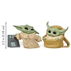 Hasbro Star Wars Mandalorian - Фигурка: катание на спидере Baby Yoda 5,5 см и сенсорные кнопки. / артикул   F1705  / GTIN 5010993792450