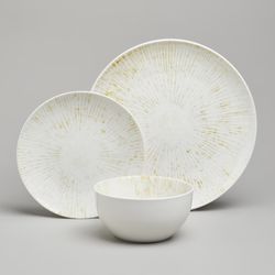 НАБОР ОБЕДЕННЫЙ BRONCO "DAILY" НА 4 ПЕРСОНЫ 12 ПРЕДМЕТОВ ГОРЧИЧНЫЙ