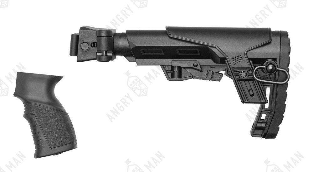 Комплект приклада для боевых складных версий АК (74м, -12, -15, "сотая" серия и тд), на базе Alpha CP, K.Arma