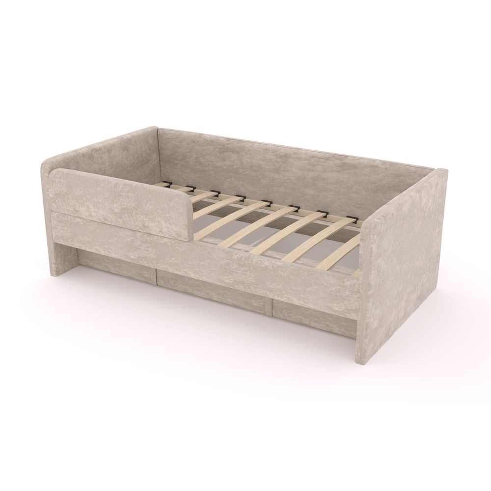 Диван кровать детская односпальная тахта 160х80 с ящиком (грей)