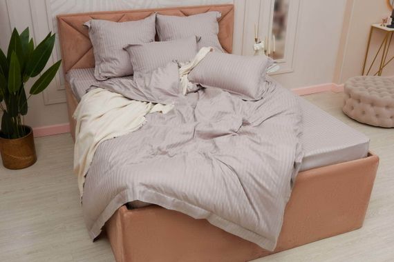 Моне (пеп лиловый) страйп сатин 1.6