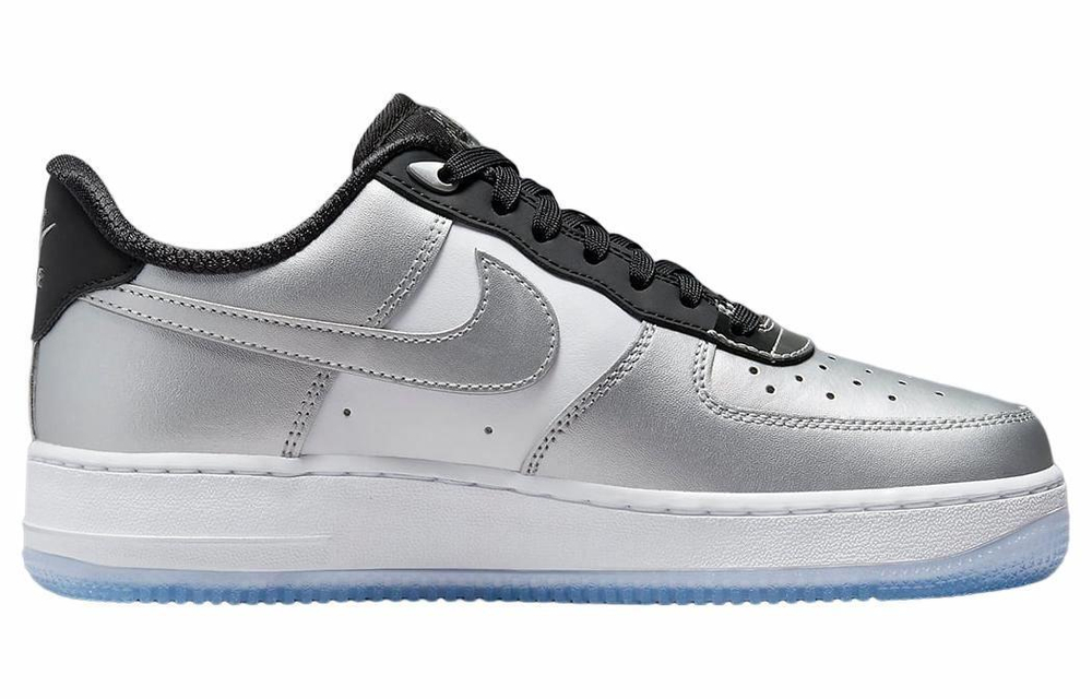 Кроссовки Nike Air Force 1 "Metallic Silver" (Женская размерная сетка)