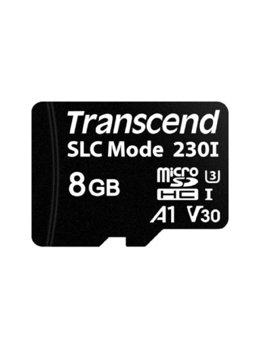 Промышленная карта памяти Micro SecureDigital 8GB Transcend 230I,3D NAND TLC, темп. режим от -40? до +85?, без адаптера (TS8GUSD230I)