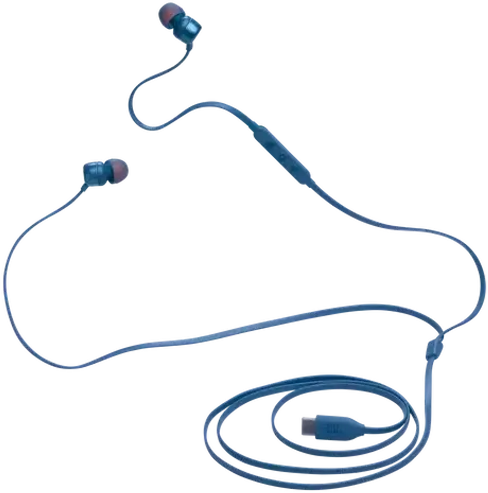 Наушники JBL Tune 310C USB-C Blue, внутриканальные