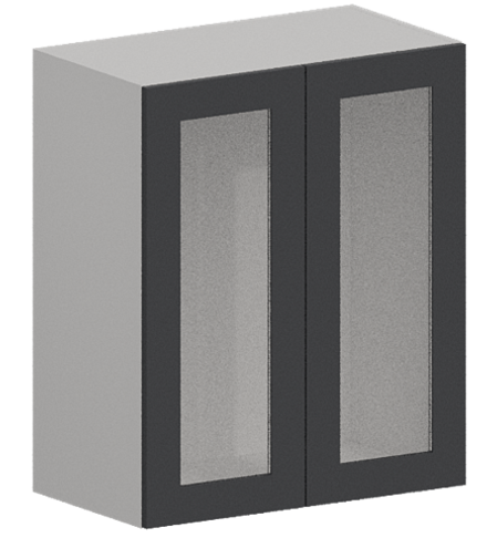 Кухня Модуль ШВС 600 Графит / Графит Софт