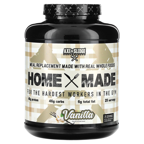 Axe & Sledge Supplements, Home Made, заменитель пищи, со вкусом ванили, 2845 г (100,35 унции)