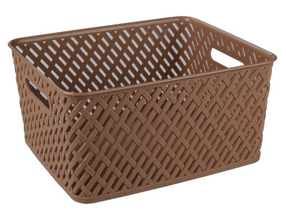 Корзина "Плетенка" 350*290*175мм (коричневый)