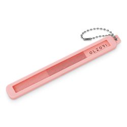 OLZORI VIRGO NAIL 02, 2-Е пилочка-баф для ногтей, 2 абразивные поверхности, в силиконовом чехле