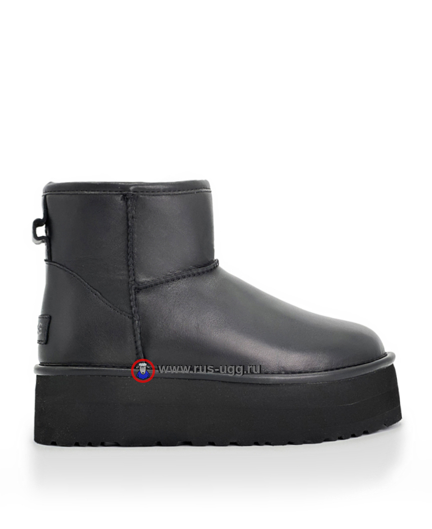 CLASSIC MINI PLATFORM LEATHER Black