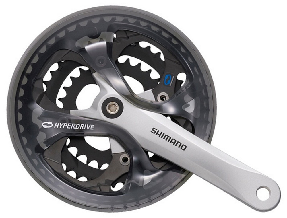 Система Shimano Acera, M361, 170мм, Кв, 42/32/22T, защ, сереб