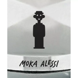 Alessi - Алюминиевая Турка кофеварка  под давлением Moka на 1 чашку. / артикул   AAM33/1  / GTIN 8003299326662
