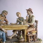 Винтаж: Фарфоровая мануфактура Capodimonte. «Игроки»