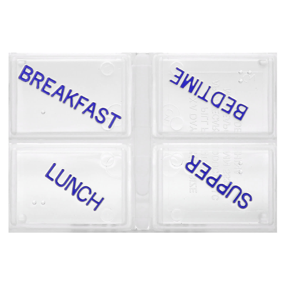 Ezy Dose, ежедневник, 4 раза в день, с всплывающими подсказками, 1 шт.