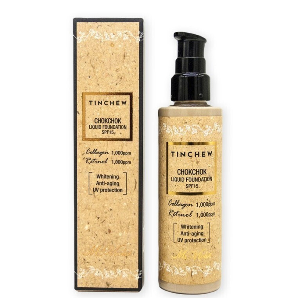[Tinchew] Chok Chok Liquid Foundation - Тональный крем #21 Натур. Беж, 110 гр