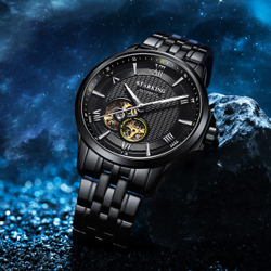 STARKING Automatic Mechanical Movement Watch Women"s Watch Black Dial