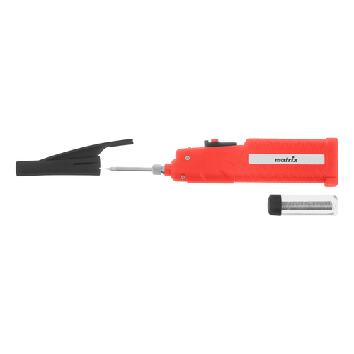 Паяльник беспроводной 4.5 В, 8 Вт, 350°С, припой 10г., работа от эл.питания 3хАА// Matrix