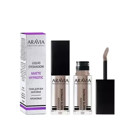 ЖИДКИЕ МАТОВЫЕ ТЕНИ ДЛЯ ВЕК MATTE HYPNOTIC/ПЕСОЧНО-БЕЖЕВЫЙ-101, 5 МЛ ARAVIA Professional