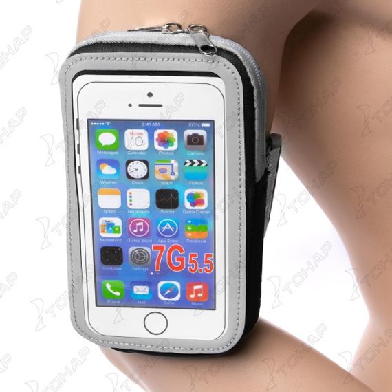 Влагозащитный чехол-сумка на руку для телефона черный (PR-301-B) PR