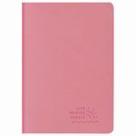 Тетрадь 48 л. в точку обложка кожзам SoftTouch, сшивка, A5 (147х210мм), РОЗОВЫЙ, BRAUBERG RAINBOW, 403882