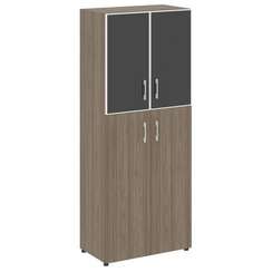 Yalta Шкаф LT.ST-1.7 R black Вяз Благородный/Стекло Black 800*450*1987