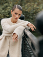 Кардиган альпака кремовый